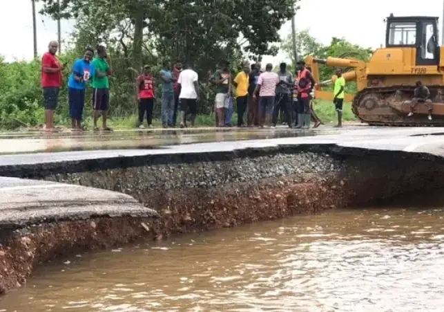 Kasoa - Winneba highway diverted after Okyereko bridge was overtopped