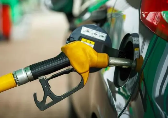 car refueling on a petrol station