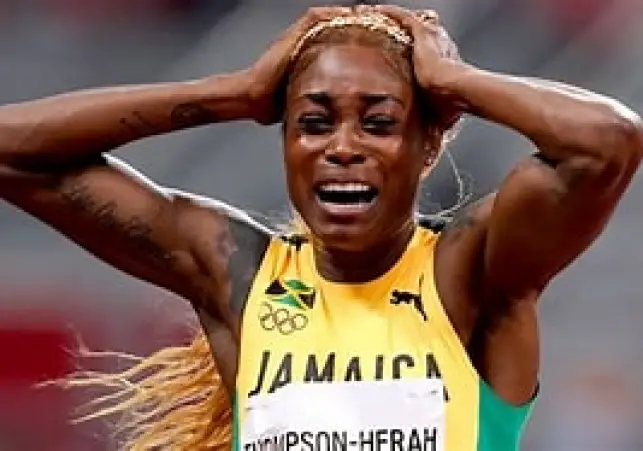 Olympic sprinter Thompson-Herah of Jamaica